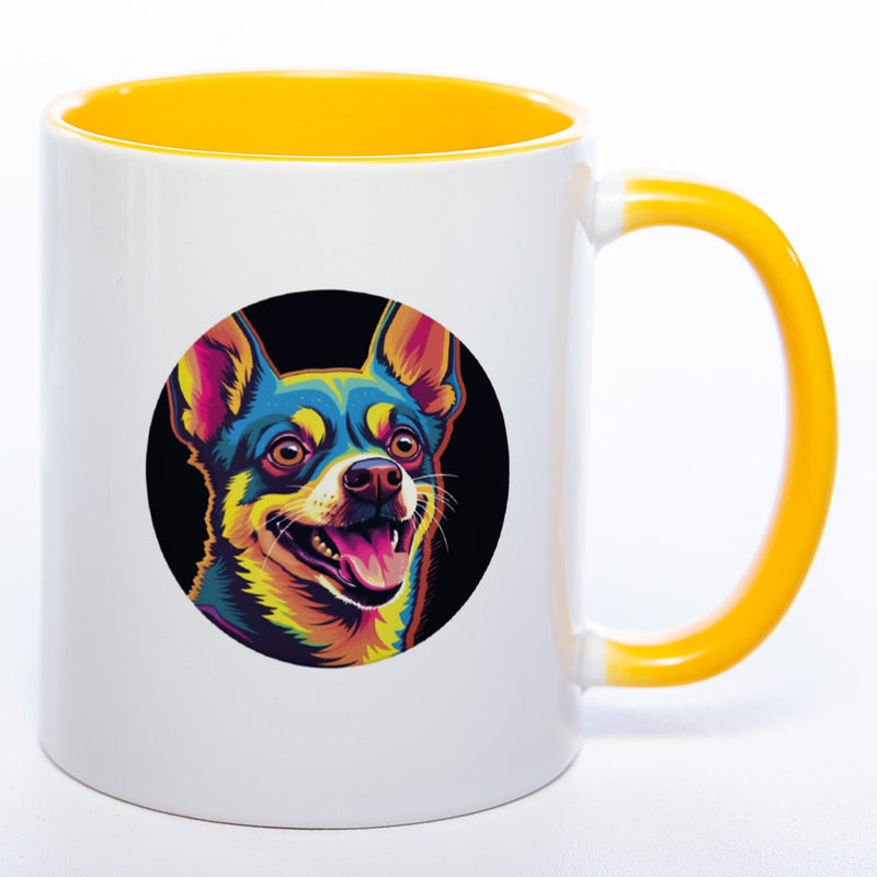 Mug Art Tasse mit Chihuahua Motiv 2 & wahlweise mit NAMEN- Kaffeetasse StickyWorld Exclusive