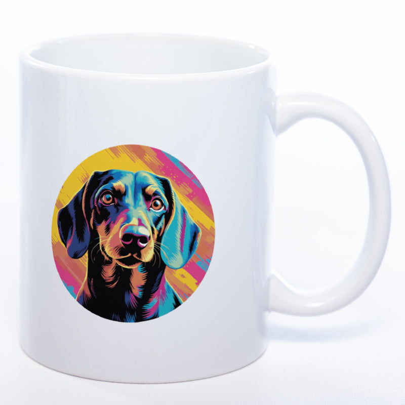 Mug Art Tasse mit Dackel Motiv  & wahlweise mit NAMEN - Kaffeetasse StickyWorld Exclusive