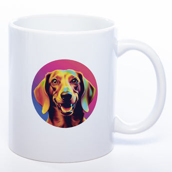 Mug Art Tasse mit Dackel Motiv 3 & wahlweise mit NAMEN - Kaffeetasse StickyWorld Exclusive