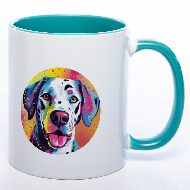 Mug Art Tasse mit Dalmatiner Motiv & wahlweise mit NAME - Kaffeetasse StickyWorld Exclusive