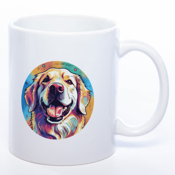 Mug Art Tasse mit Golden Retriever Motiv & wahlweise mit NAME - Kaffeetasse StickyWorld Exclusive