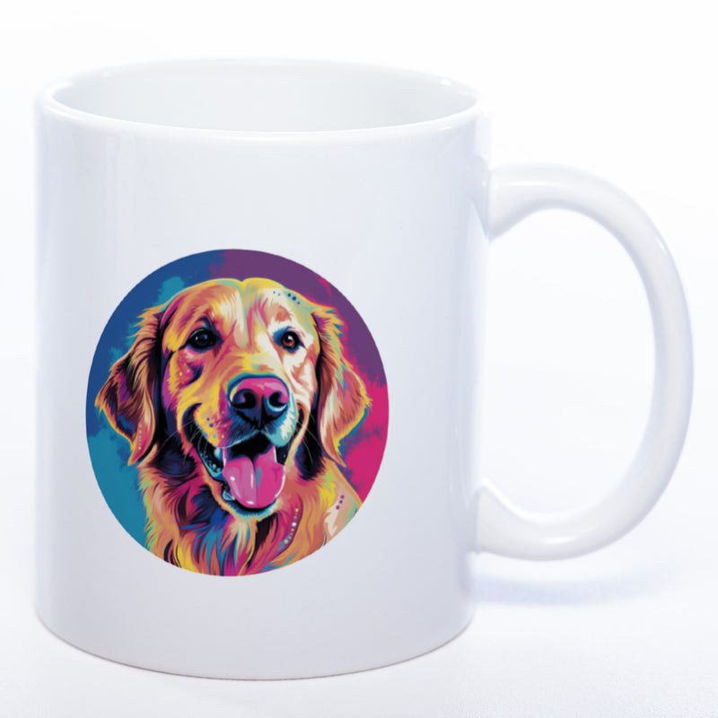 Mug Art Tasse mit Golden Retriever Motiv  2 & wahlweise mit NAME - Kaffeetasse StickyWorld Exclusive