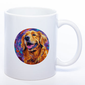 Mug Art Tasse mit Golden Retriever Motiv 3 & wahlweise mit NAME - Kaffeetasse StickyWorld Exclusive