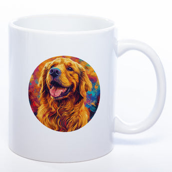Mug Art Tasse mit Golden Retriever Motiv 4 & wahlweise mit NAME - Kaffeetasse StickyWorld Exclusive