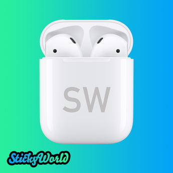 Individueller Sticker "Initialien" für AirPods® 1.+2. Generation