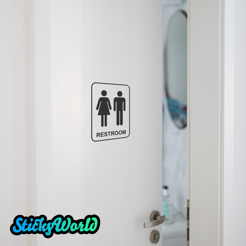 RESTROOM | Sticker für Türen